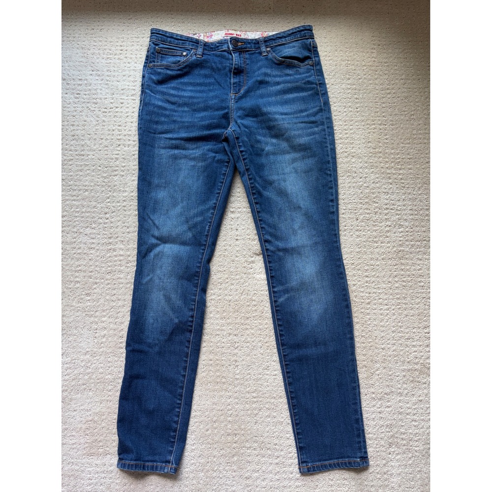 Johnny Was The Skinny Jean 30 Blue Mid Rise Stretch Denim Boho Casual Luxury
